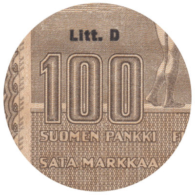 100 Markkaa 1939 Litt.D
